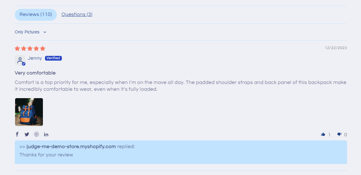 Product Reviews app shopify